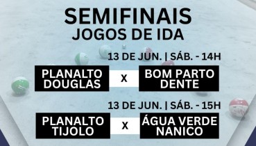 SEMIFINAL DA BOCHA: OS JOGOS DE IDA VEM A�!