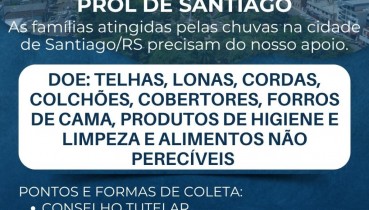 Ajude quem mais precisa! Campanha Solid�ria em prol de Santiago
