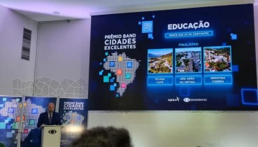 SÃO JOÃO DA URTIGA GANHA PRÊMIO BAND CIDADES EXCELENTES : ÁREA DA EDUCAÇÃO